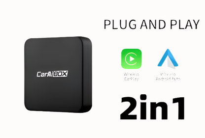 CarAIBOX 2w1 Bezprzewodowy CarPlay lub Android Auto